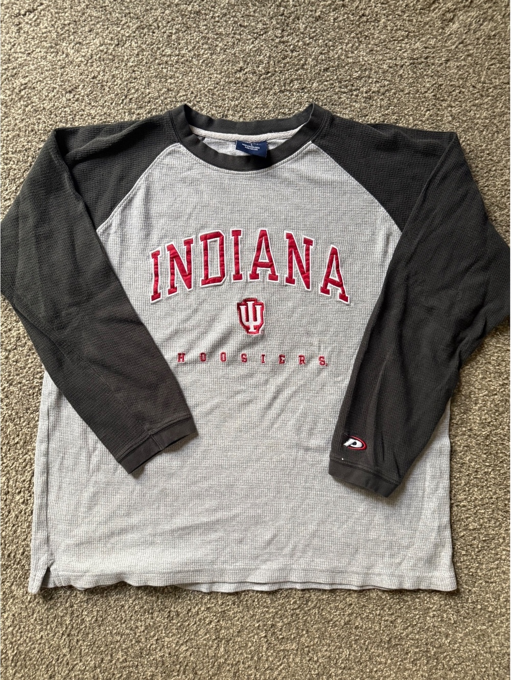 Vintage Pro Player Indiana Hoosiers Thermal Tee | Size Large